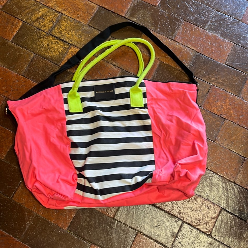 Victoria’s Secret tote 24” wide by 16” tall.